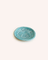 Matte Turquoise Fossil Dish