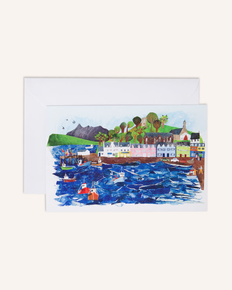 Portree Harbour Greetings Card