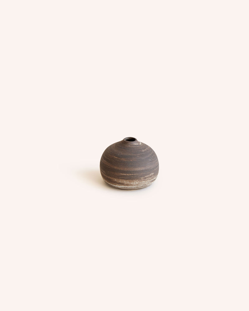 Skye Sand Vase in Black Marble - Mini