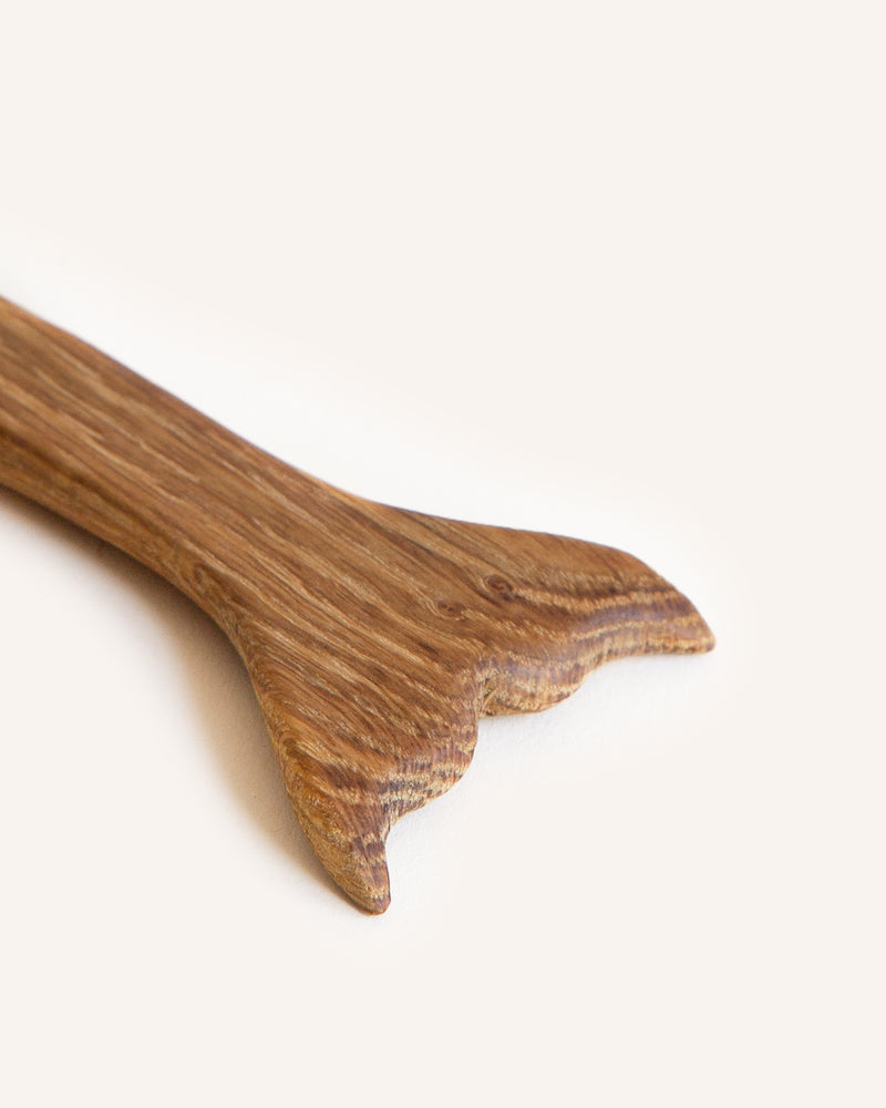 Hand Carved Whale Tail Spoon