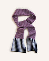Currant Striped Scarf Accessories Rove Knitwear   