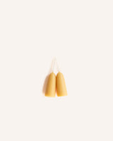 A pair of Beeswax Stubby Candles