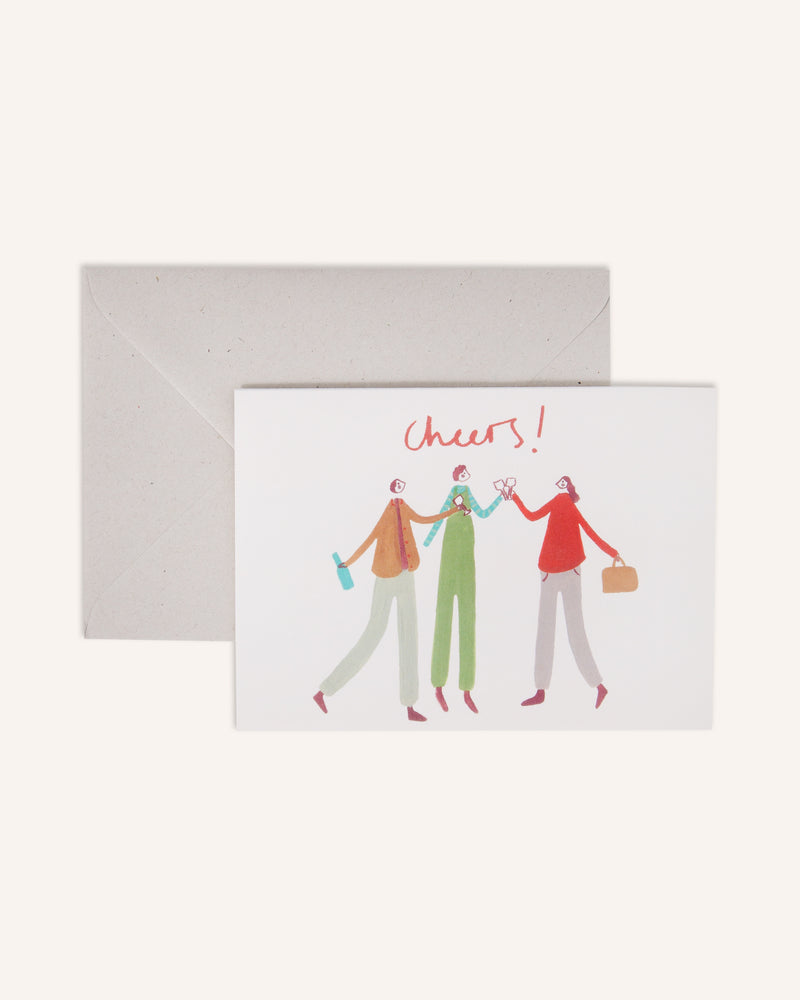 Cheers with Friends Greetings Card