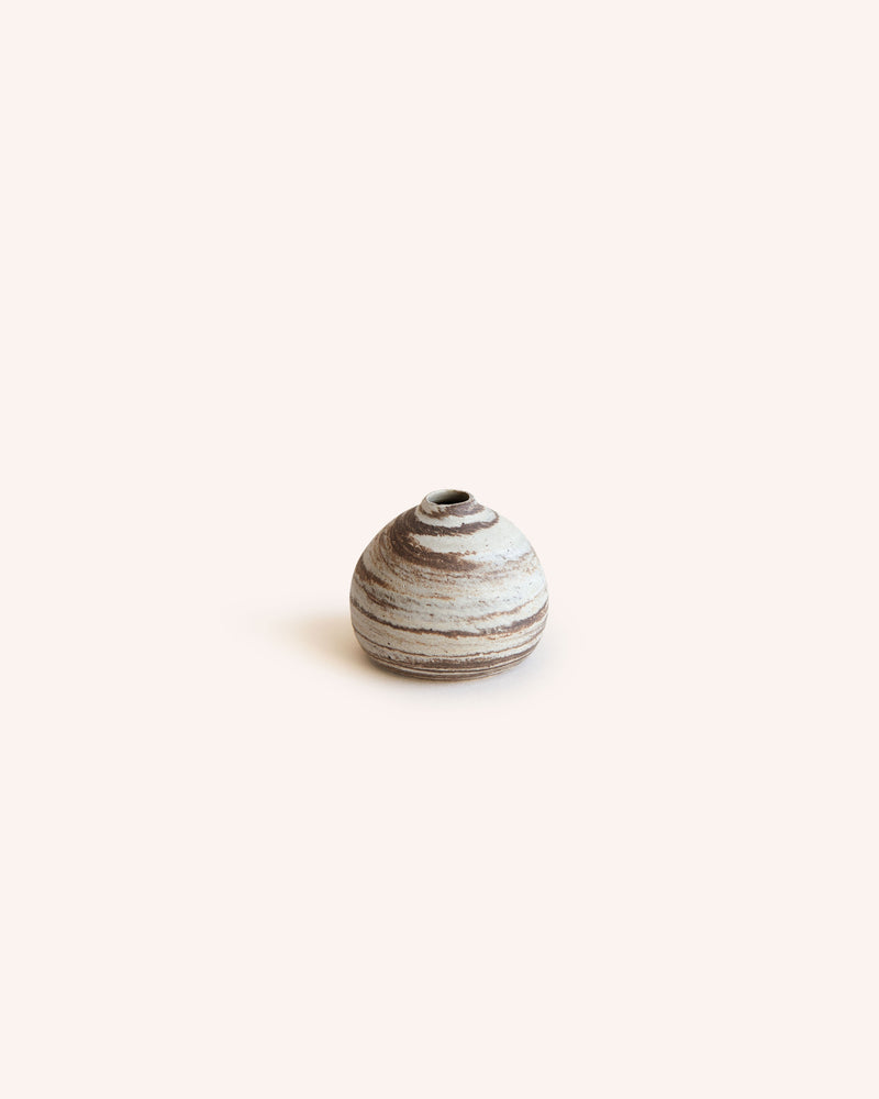 Skye Sand Vase in Light Marble - Mini