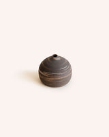 Skye Sand Vase in Black Marble - Small